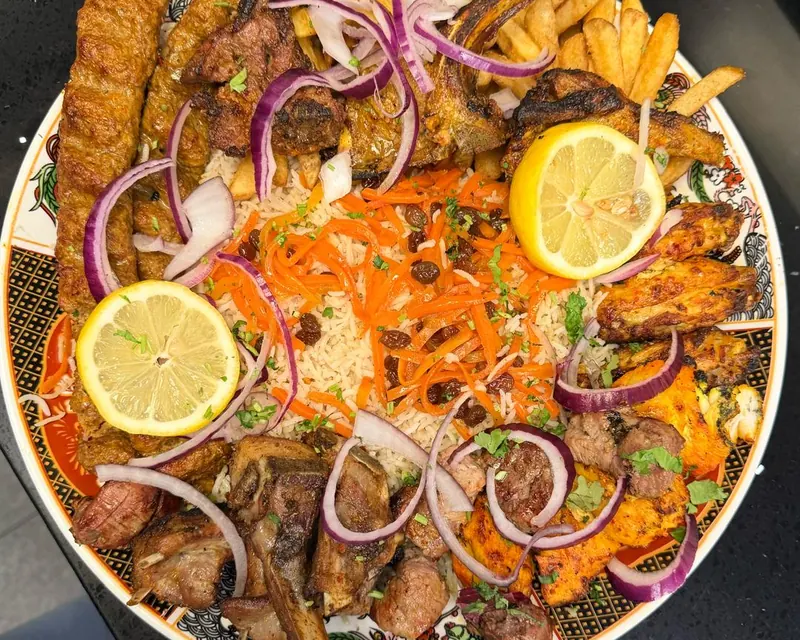Mixed Grill Platter at Zaiqa-E-Mehfil, Harrow