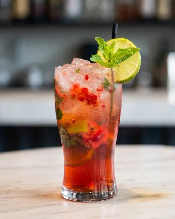 Strawberry Mojito at Zaiqa-E-Mehfil
