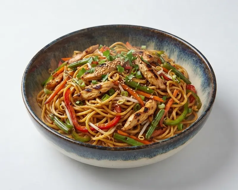 Chicken Noodles at Zaiqa-E-Mehfil, Harrow